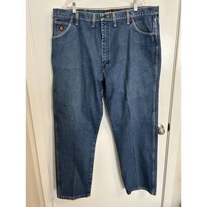 Wrangler FR Flame Resistant Relaxed Work Denim Jeans Mens 44x32